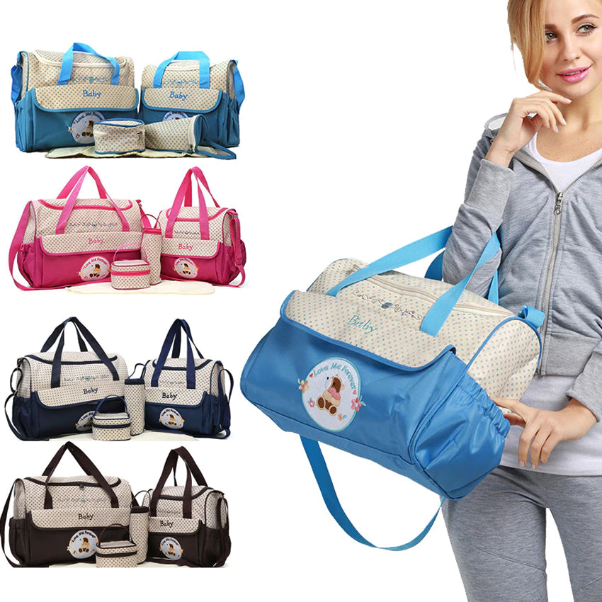 5PCS Baby Diaper bag One Shoulder Baby Bags 8804