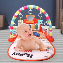 Load image into Gallery viewer, Baby pedal piano newborn fitness rack music light crawling mat
